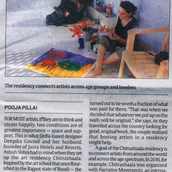 An article in The Indian Express by Pooja Pillai on Chitrashaala