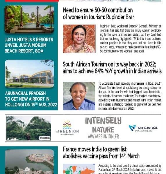 jüSTa Morjim Beach Resort, Goa featured in Today's Traveller, March 2022
