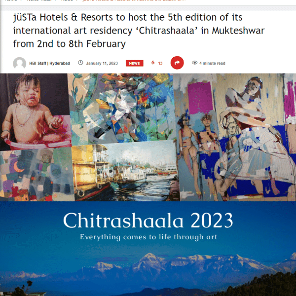 The upcoming 5th edition of Chitrashaala in 2023 by jüSTa Hotels & Resorts is featured in Hospitalitybizindia
