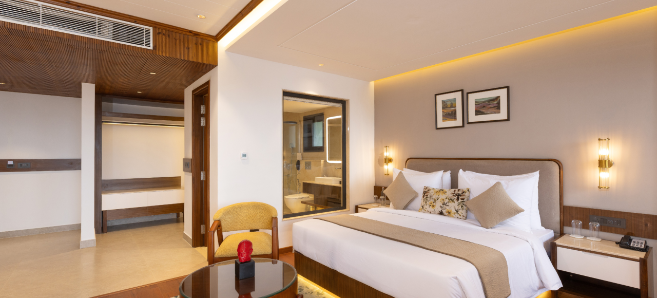 Himalayan View with Private Balcony | jüSTa Hollow Oak