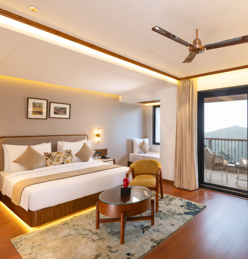 Himalayan View with Private Balcony | jüSTa Hollow Oak