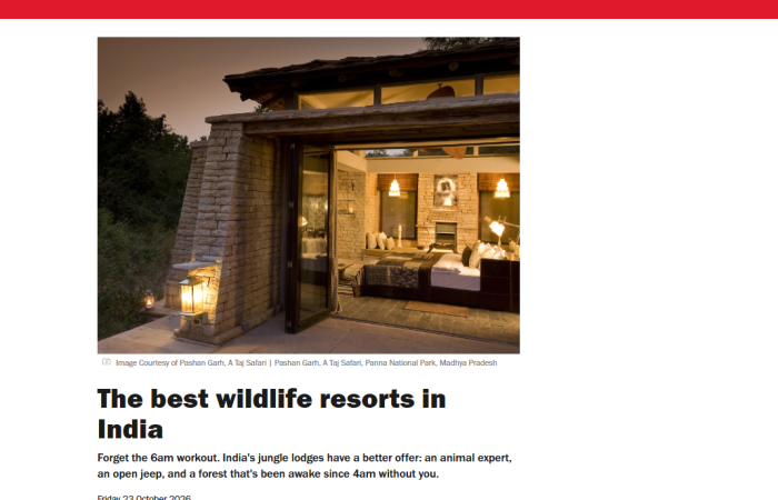 jüSTa Luxé – Highpoint Jawai Featured in Time Out’s List of the Best Wildlife Resorts in India